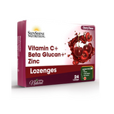 Sunshine Vit C+Betaglucan+Zinc Cherry Lozenges 24s