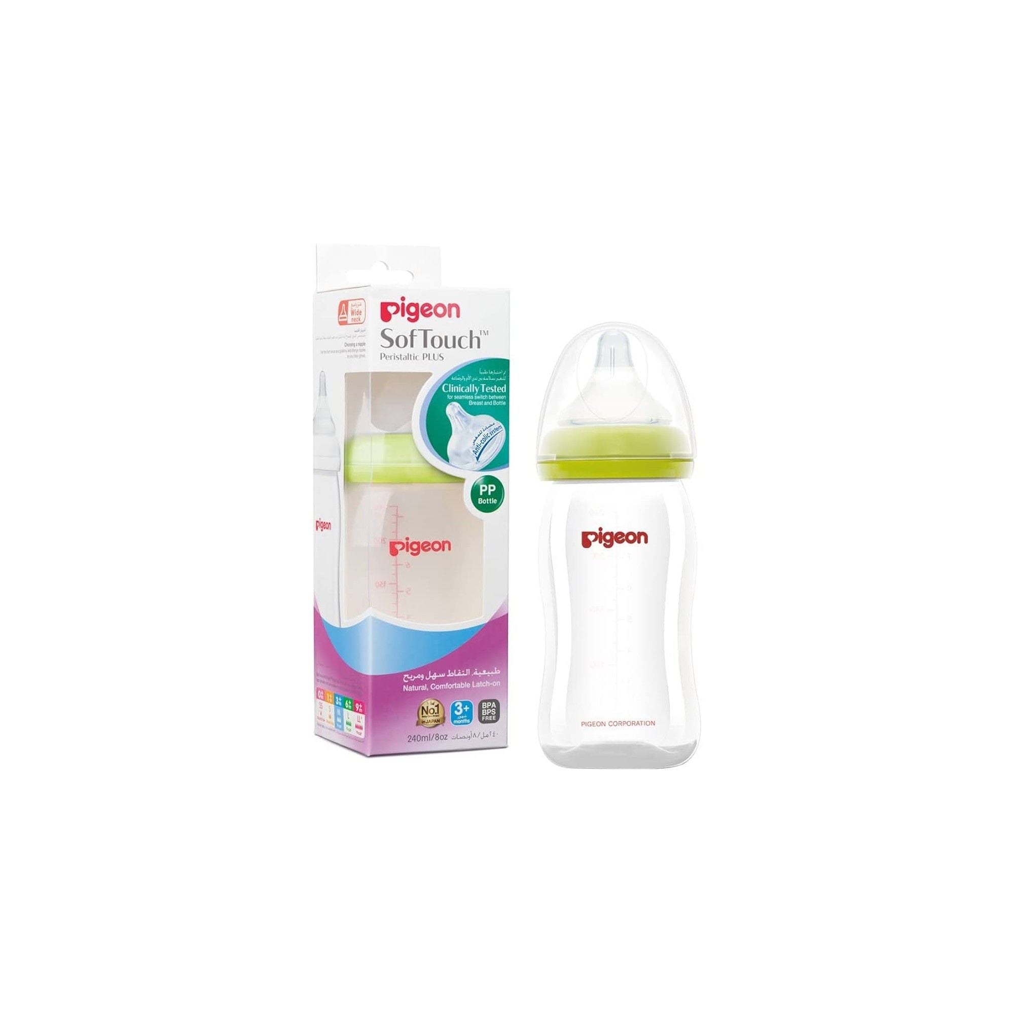 PIGEON 81228 SOFT TOUCH NURSING BOTTLE 160ML