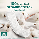 Carefree 100% Organic Cotton Long Liners 24S