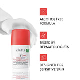 Vichy Deodorant Red 72Hr Stress Resist Roll-On 50ml