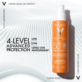 Vichy Capital Soleil SPF50+ Water Fluid Spray 200ml