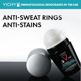 Vichy Homme 72-Hour Invisible Roll-On Deodorant 50ml