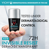 Vichy Homme 72-Hour Invisible Roll-On Deodorant 50ml