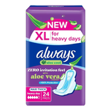 Always 12731 Aloe Cool Max Thick Xl Pad 24S