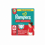 Pampers Rash Protection Pants Size 6, 19pcs (16+kg) - 10536