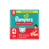 Pampers Rash Protection Pants Size 4, 24pcs (9–14kg) - 10627