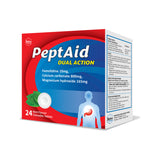 Peptaid Dual Action Mint Flv Chewable Tab 24S