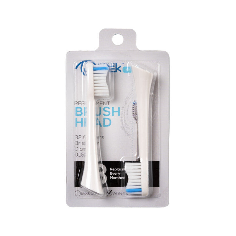 QUTEK WHITE REPLACEMENT BRUSH HEAD 2S