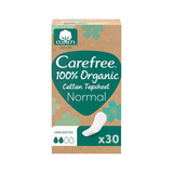 Carefree 100% Organic Cotton Normal Liners 30S