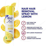 Nair Hair Removal Spray Lemon Fragrance With Baby Oil 200ml
