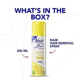Nair Hair Removal Spray Lemon Fragrance With Baby Oil 200ml
