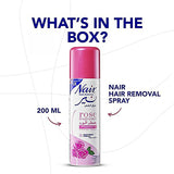 Nair Hair Removal Spray Rose Frag With Baby Oil 200ml
