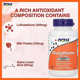 Now Glutathione 500mg Capsules 60s