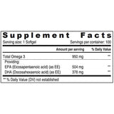 Sunshine Omega-3 950Mg Softgels 100S