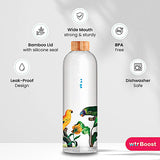 Wtr Boost Borosilicate Tropical Glass Bottle 600Ml