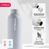 Wtr Boost Crayon Gray Stainless Bottle 500Ml