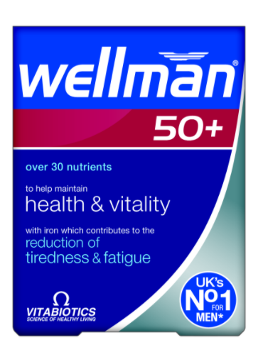 Wellman 50+ Tablets Multivitamins for Men