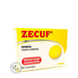 Zecuf Herbal Lozenges Lemon Sore Throat & Cough 24's