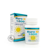 Euro D 1000 Vitamin D3 capsules 60s