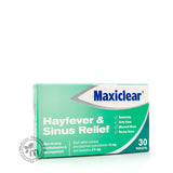 Maxiclear Tablets for Hayfever and Sinus Relief 30s