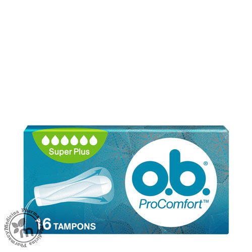 O.B.Pro Comfort Size Mini Tampons 16 Pads.