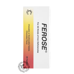 FEROSE 100MG 30 CHEWABLE TABLETS – Pharmazone