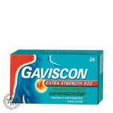 Gaviscon Chewable Tablets 500mg ES Peppermint 24s