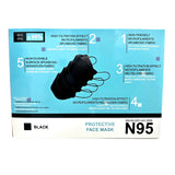N95 FFP2 Protective Face Mask Black 10s