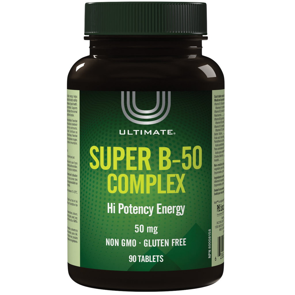 Ultimate Super B-50 Complex 50mg Tablets 90's – Medicina Online ...