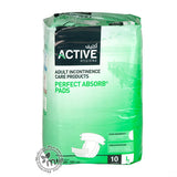 Active Adult Diapers Large 10s