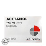 Acetamol Paracetamol 1000mg Tablets 16s