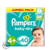 Pampers Air Baby Dry Size 4 Maxi+ (10-15Kg)