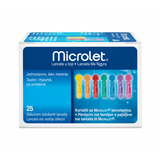 Ascensia Contour Microlet Coloured Lancet 25s