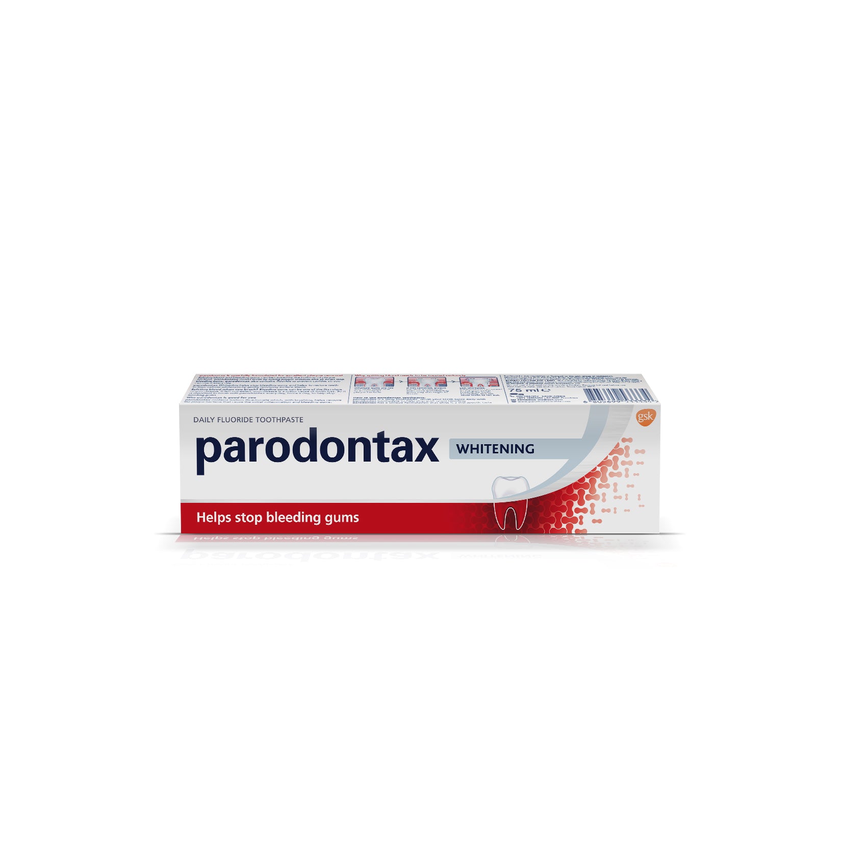 Parodontax Whitening Toothpaste for Bleeding Gums, 75ml
