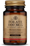 Solgar Folate 1000Mcg As Metafolin 60Tablets