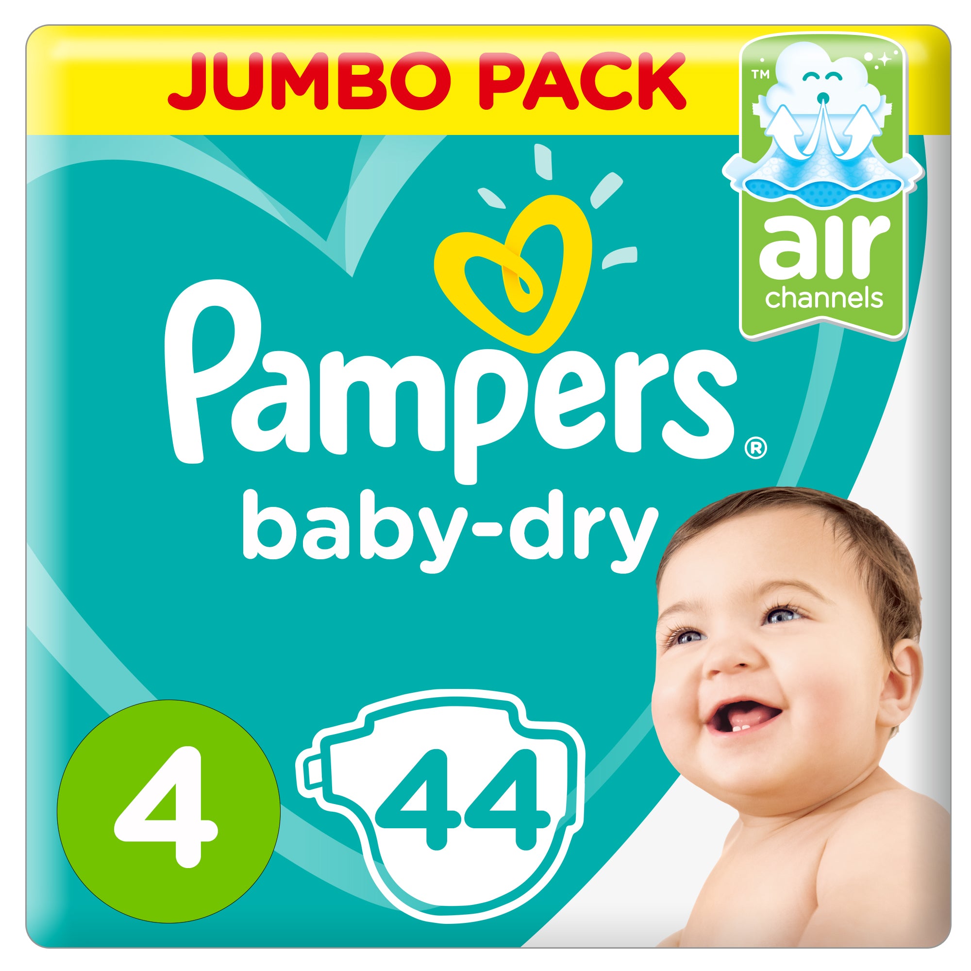 Pampers Air Baby Dry Size 4 Maxi (9-14Kg)