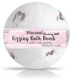 Nacomi Fizzing Bath Bomb With Rose Petals 130g