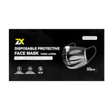 Dada Disposable Protective Face Mask Black 50s