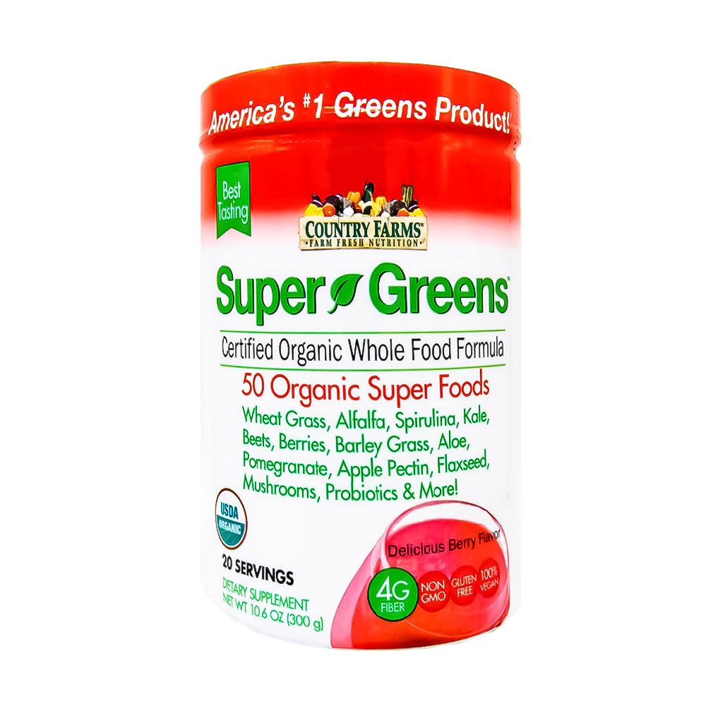 Country Farms Super Greens Drink Powder (Red) 280gm