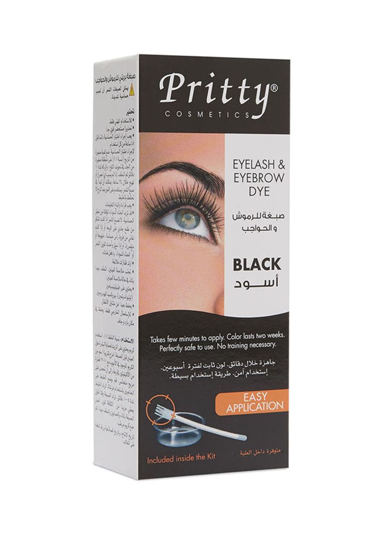 Pritty Eyelash&Eyebrow Dye Kit Black