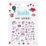 Snails Unicorn Nail Stickers - AE022