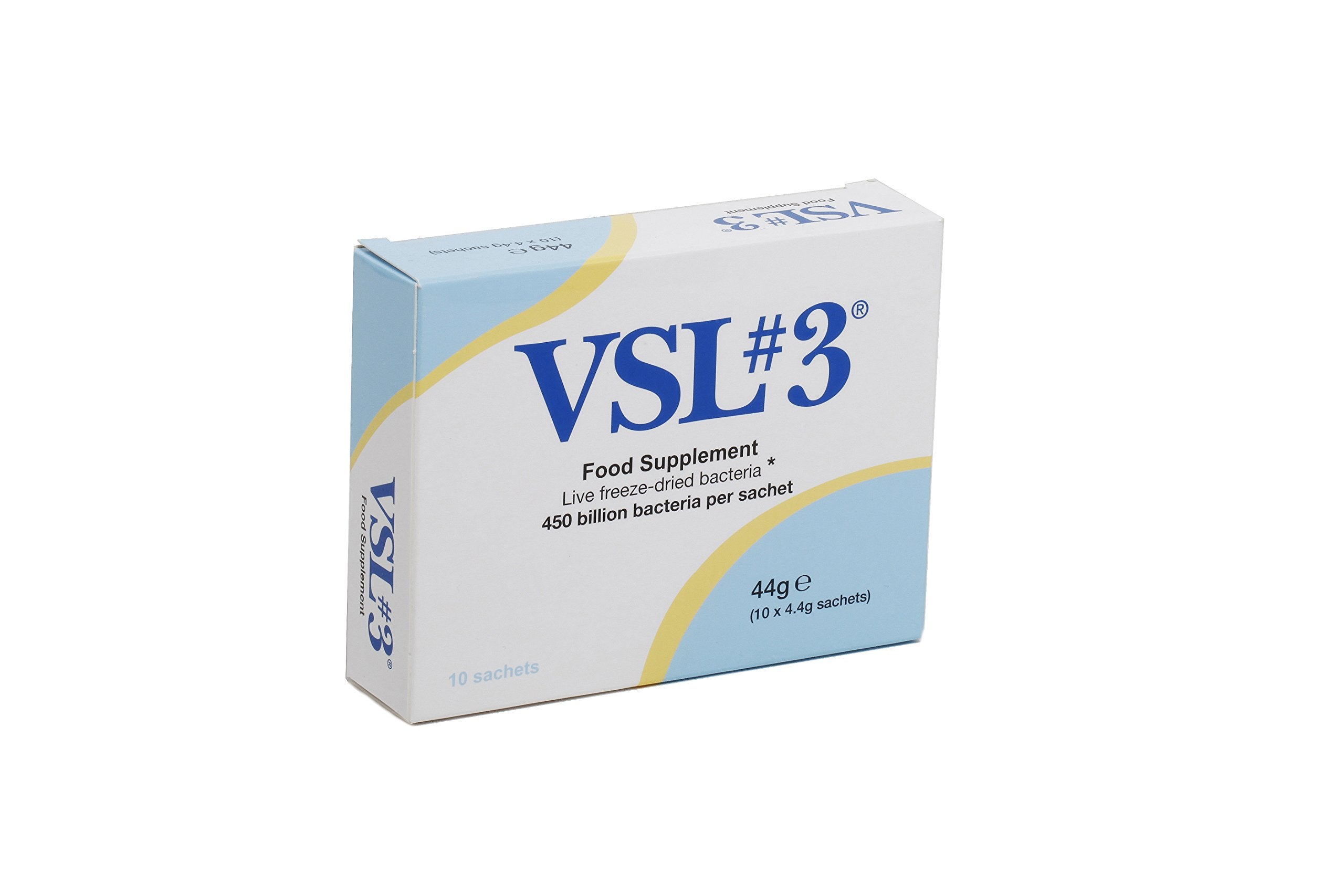 VSL#3 Probiotic Food Supplement 10 Sachets High-Potency Multi-Strain Live Bacteria Cultures to Support Gut Flora & Digestive Wellbeing Easy-Mix Sachets for Daily Use