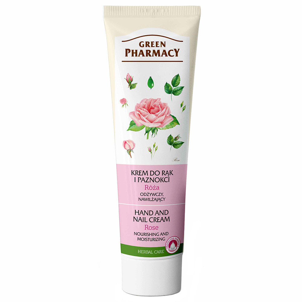 Green Pharmacy Hand & Nail Cream Rose Nourishing Moisturizing 100ml